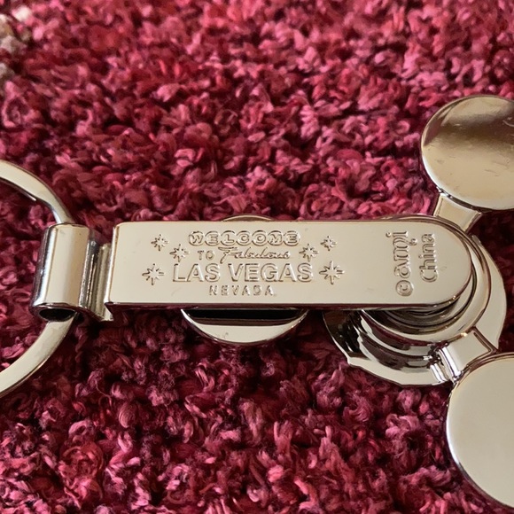 Las Vegas Cherries Jackpot Spinner Key Chain - Picture 4 of 4